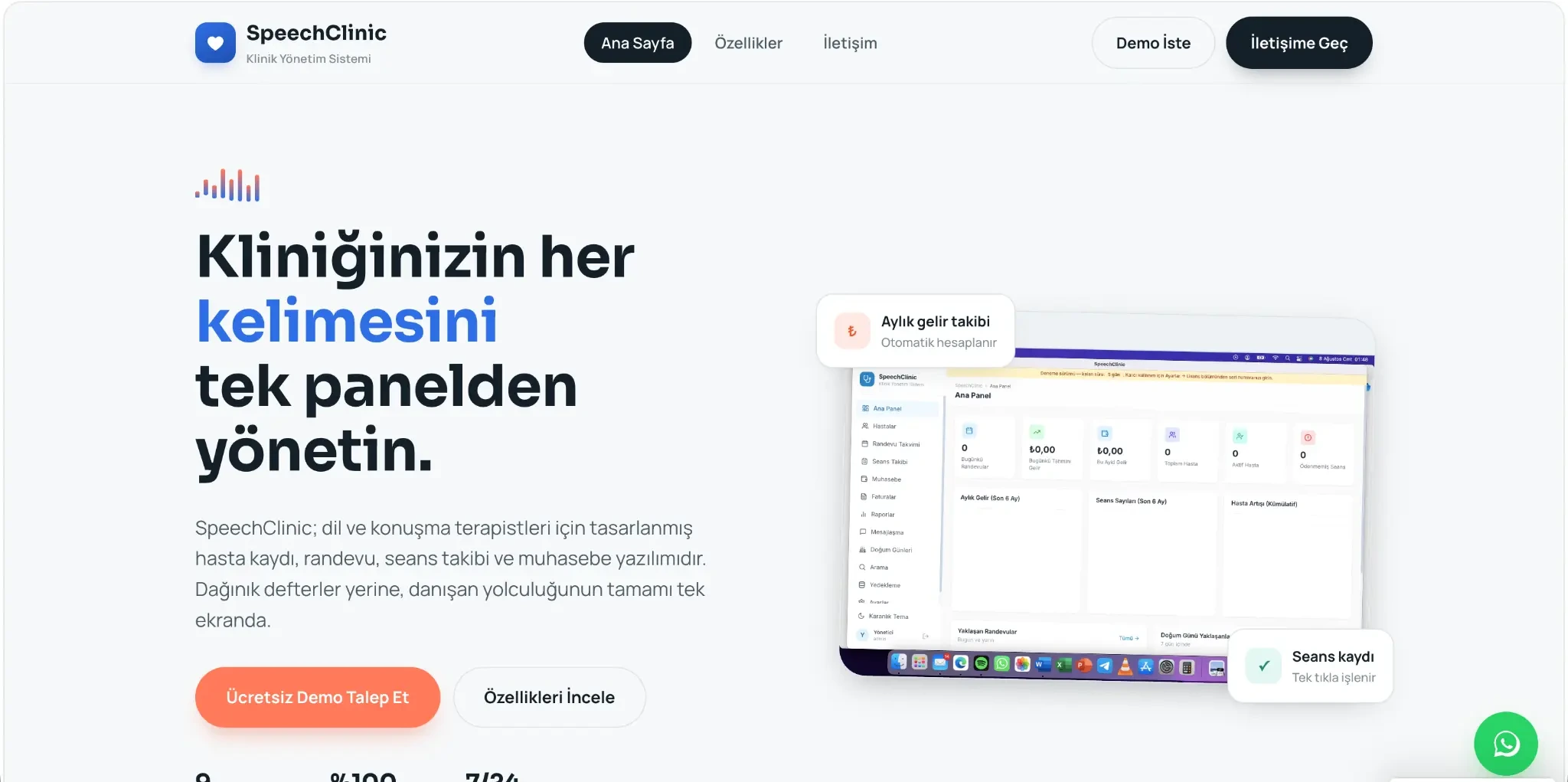 SpeechClinic web sitesi referansı