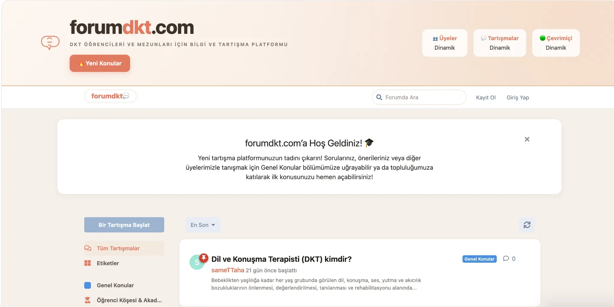 ForumDKT web sitesi referansı