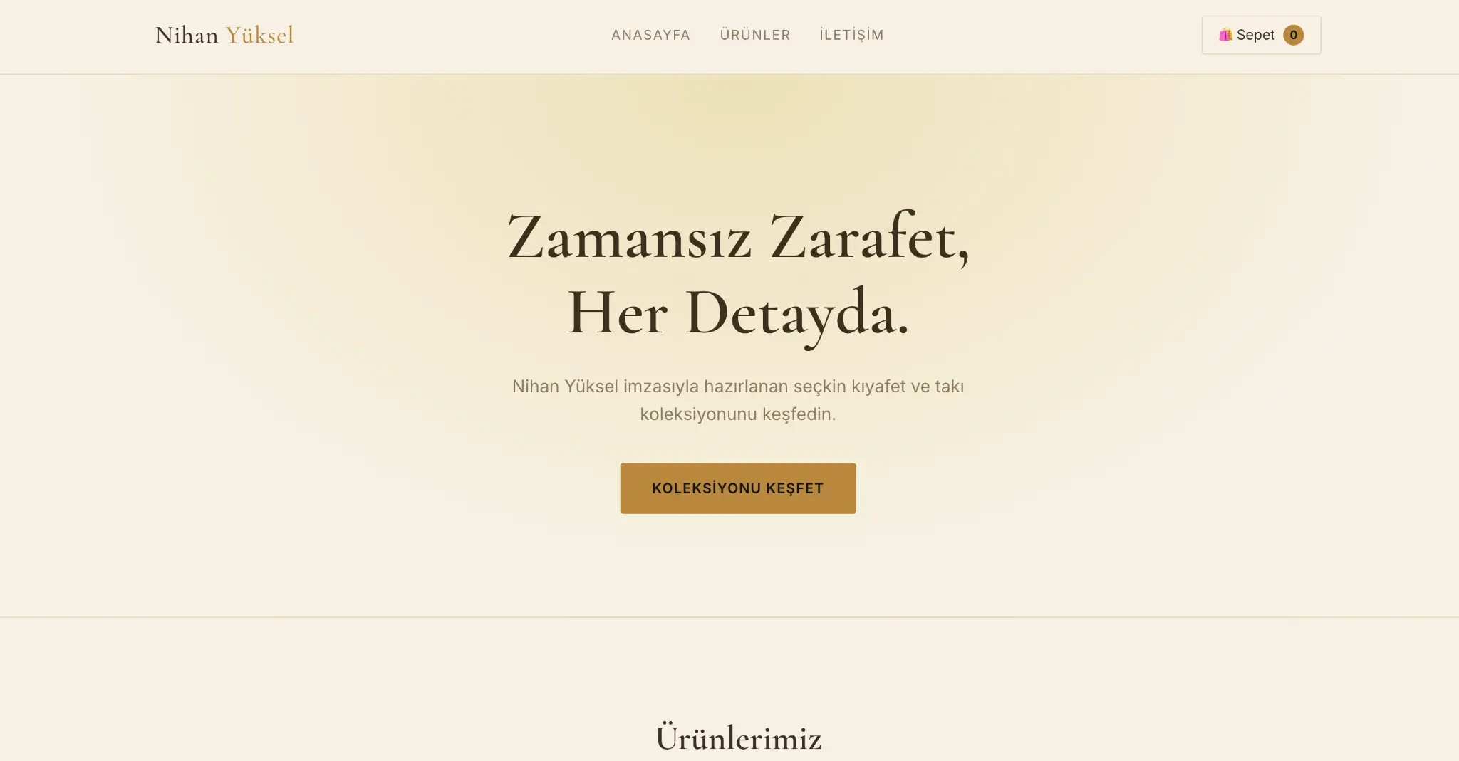 Nihan Yüksel e-ticaret web sitesi referansı