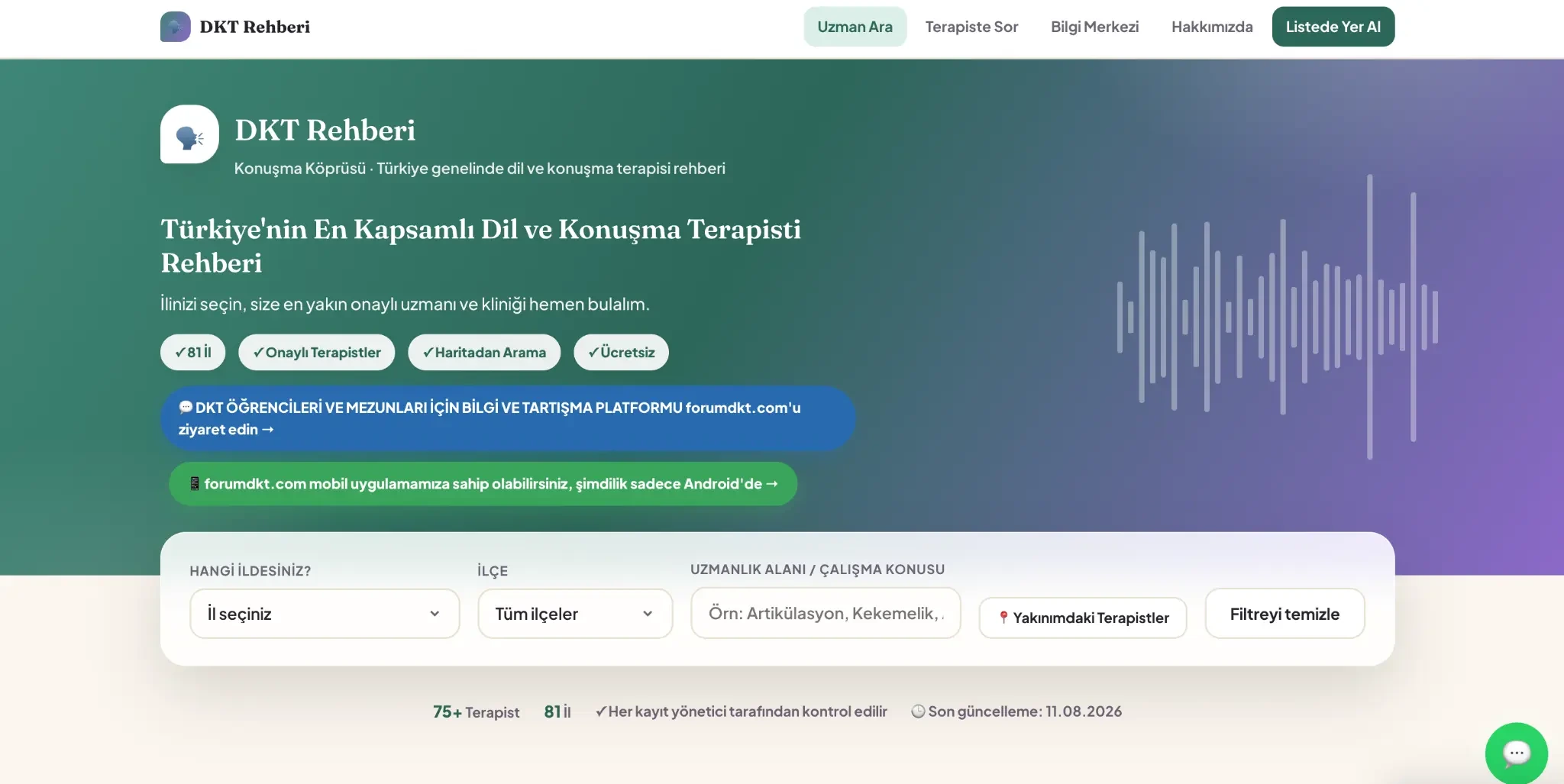DKT Rehberi uzman dizini web sitesi referansı